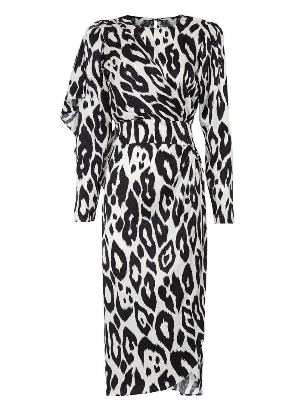 Ronny Kobo Collection Black and White Zebra Stripe Dress